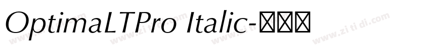 OptimaLTPro Italic字体转换